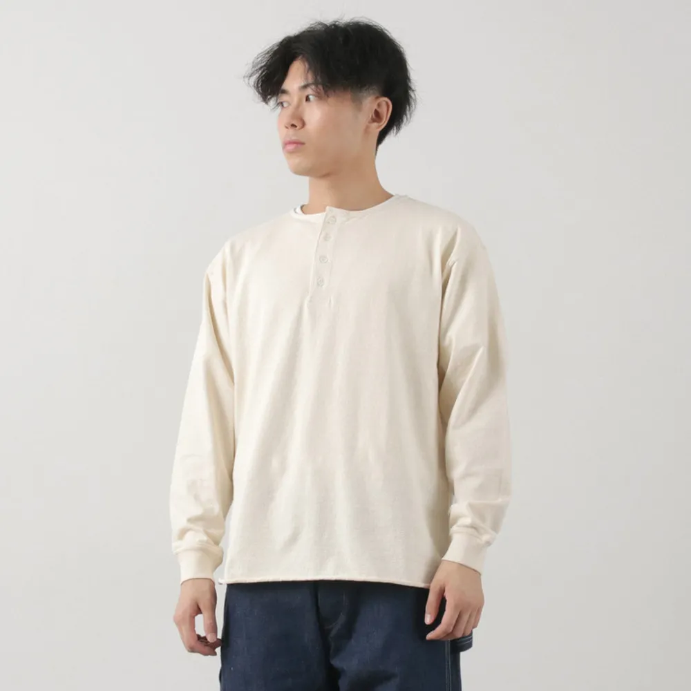 TOWN TOPIC T-Shirts^/ Ankle Henley L/S Tee