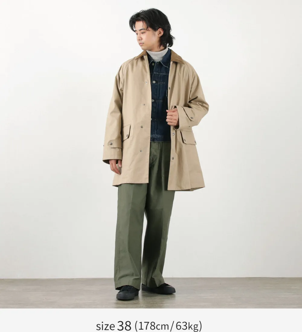 TRADITIONAL WEATHERWEAR Coats^/ High Density Fabric Corduroy Collar Coat