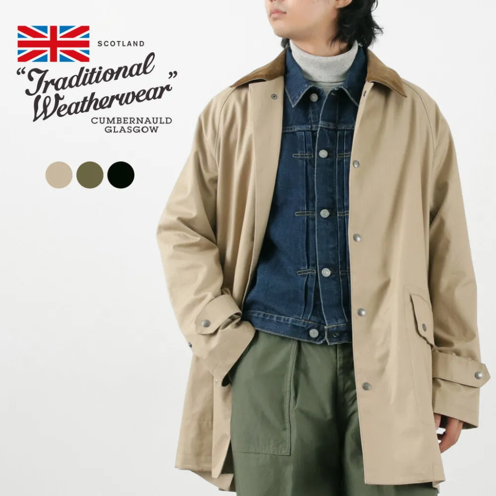 TRADITIONAL WEATHERWEAR Coats^/ High Density Fabric Corduroy Collar Coat