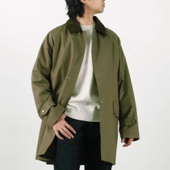 TRADITIONAL WEATHERWEAR Coats^/ High Density Fabric Corduroy Collar Coat
