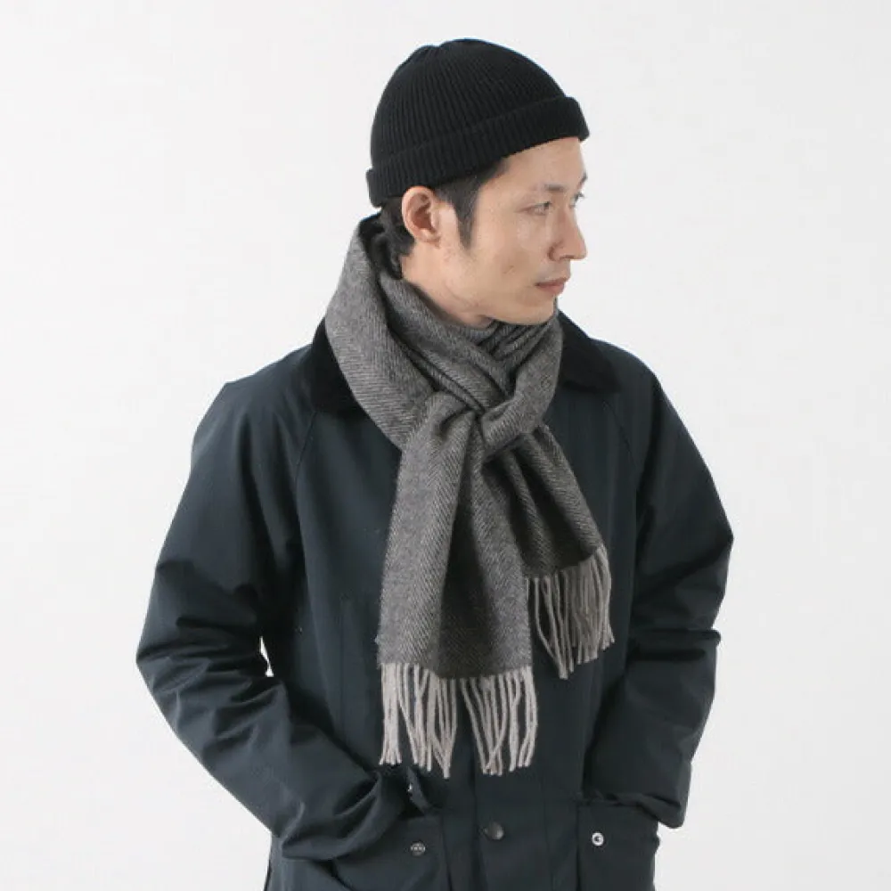 TWEED MILL Scarfs^/ Lamb Wool Scarf Herringbone