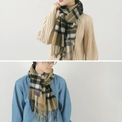 TWEED MILL Scarfs^/ Lambs Wool Plaid Scarf
