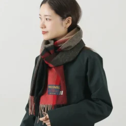 TWEED MILL Scarfs^/ Lambs Wool Plaid Scarf