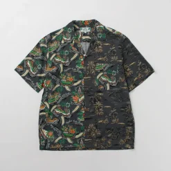TWO PALMS Shirts^/ Hawaiian Shirt Crazy Golden Vintage x Friendly Isle gray