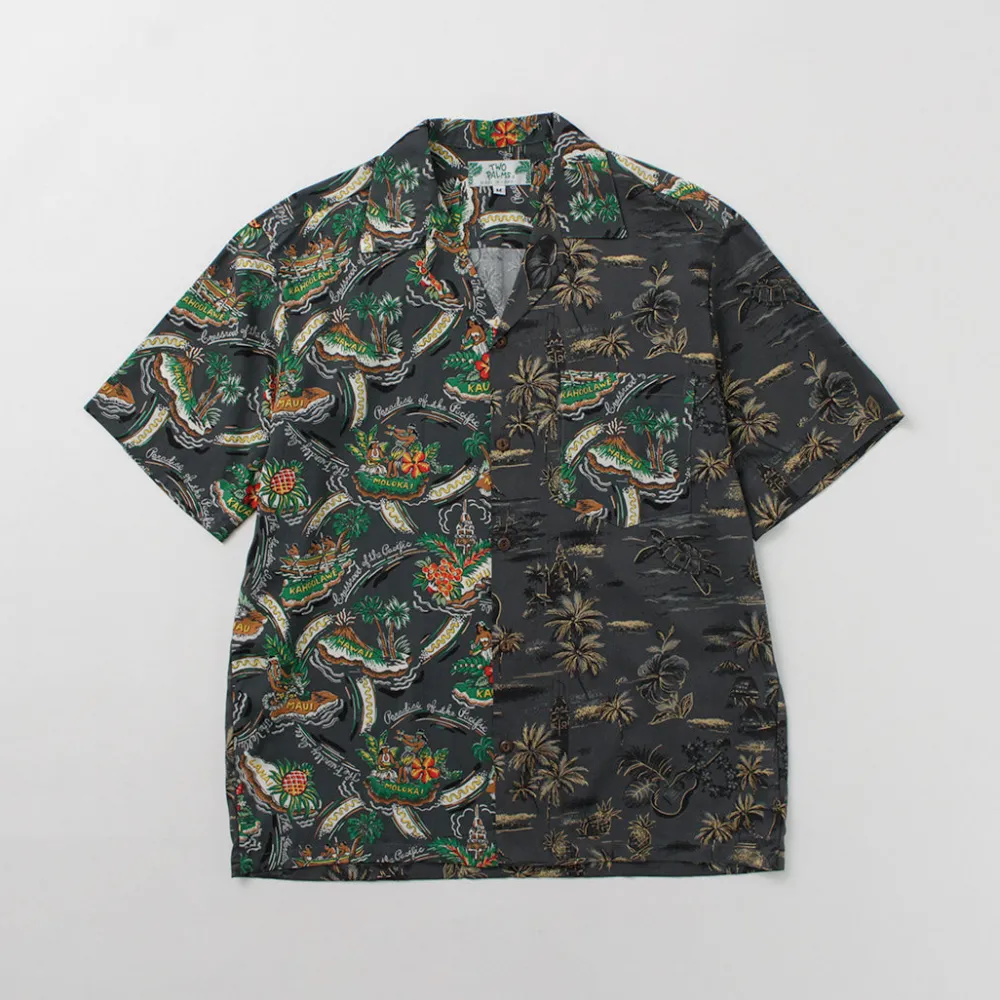 TWO PALMS Shirts^/ Hawaiian Shirt Crazy Golden Vintage x Friendly Isle gray