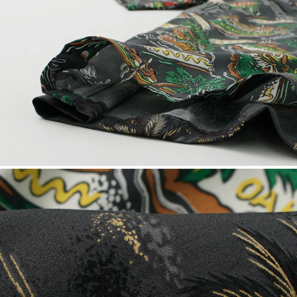 TWO PALMS Shirts^/ Hawaiian Shirt Crazy Golden Vintage x Friendly Isle gray