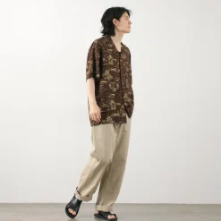 TWO PALMS Shirts^/ Hawaiian shirt Golden Vintage brown