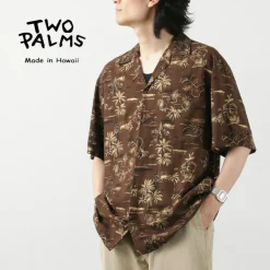TWO PALMS Shirts^/ Hawaiian shirt Golden Vintage brown