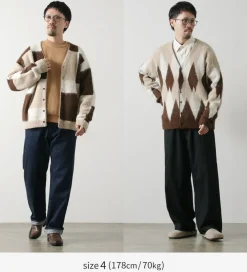 UNDYED Cardigans^/ Jacquard Blush Cardigan Andaid Superfine Peruvian Alpaca