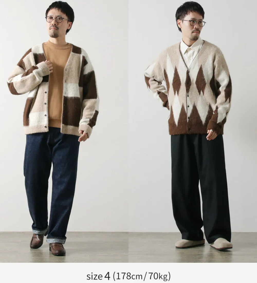UNDYED Cardigans^/ Jacquard Blush Cardigan Andaid Superfine Peruvian Alpaca