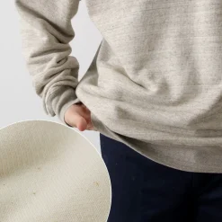 UNDYED Sweatshirts^/ Lined Crew Neck Sweatshirt Colored Organic Cotton