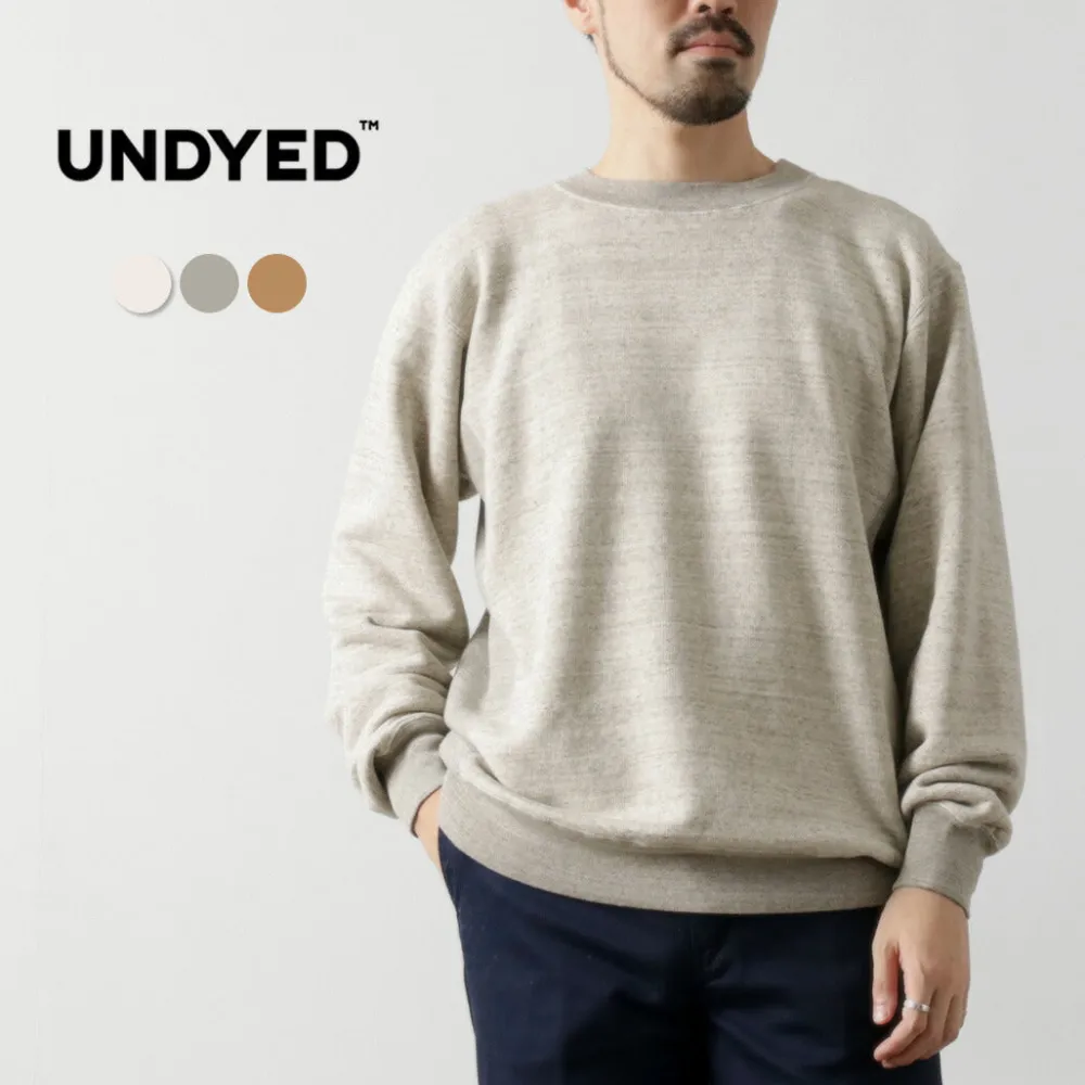 UNDYED Sweatshirts^/ Lined Crew Neck Sweatshirt Colored Organic Cotton