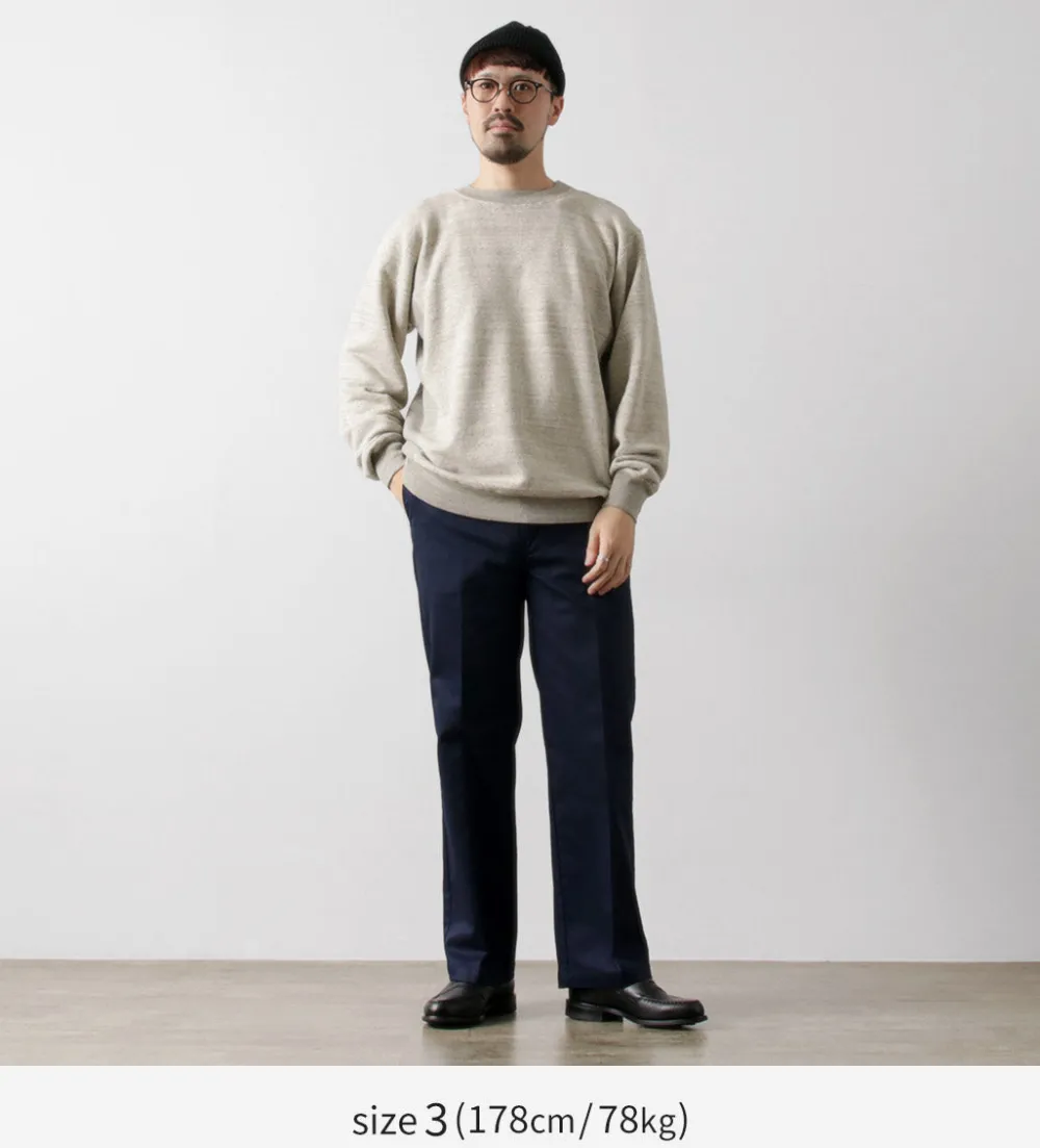 UNDYED Sweatshirts^/ Lined Crew Neck Sweatshirt Colored Organic Cotton
