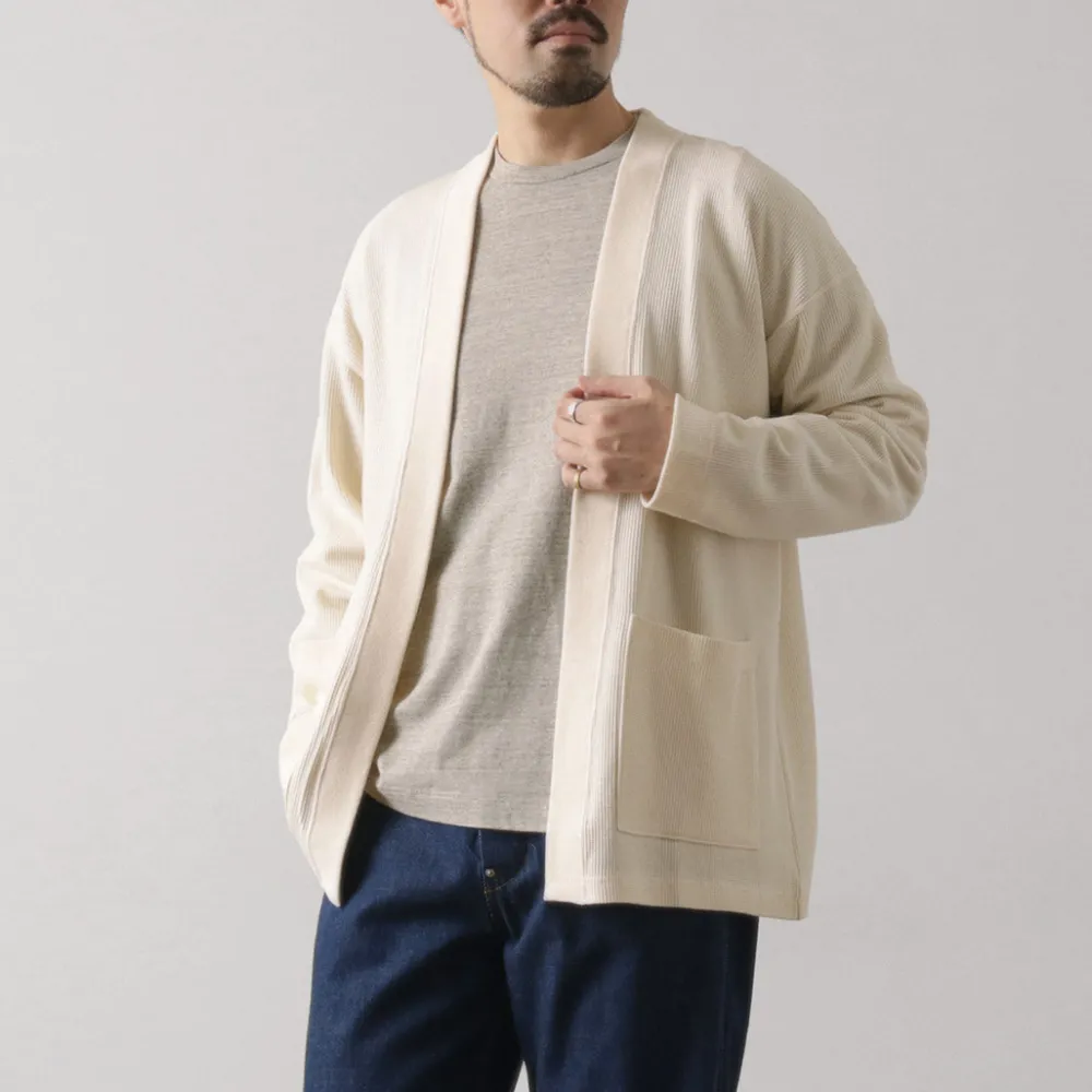 UNDYED Cardigans^/ Waffle Cardigan Colored Organic Cotton