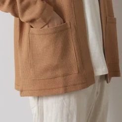 UNDYED Cardigans^/ Waffle Cardigan Colored Organic Cotton