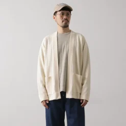 UNDYED Cardigans^/ Waffle Cardigan Colored Organic Cotton