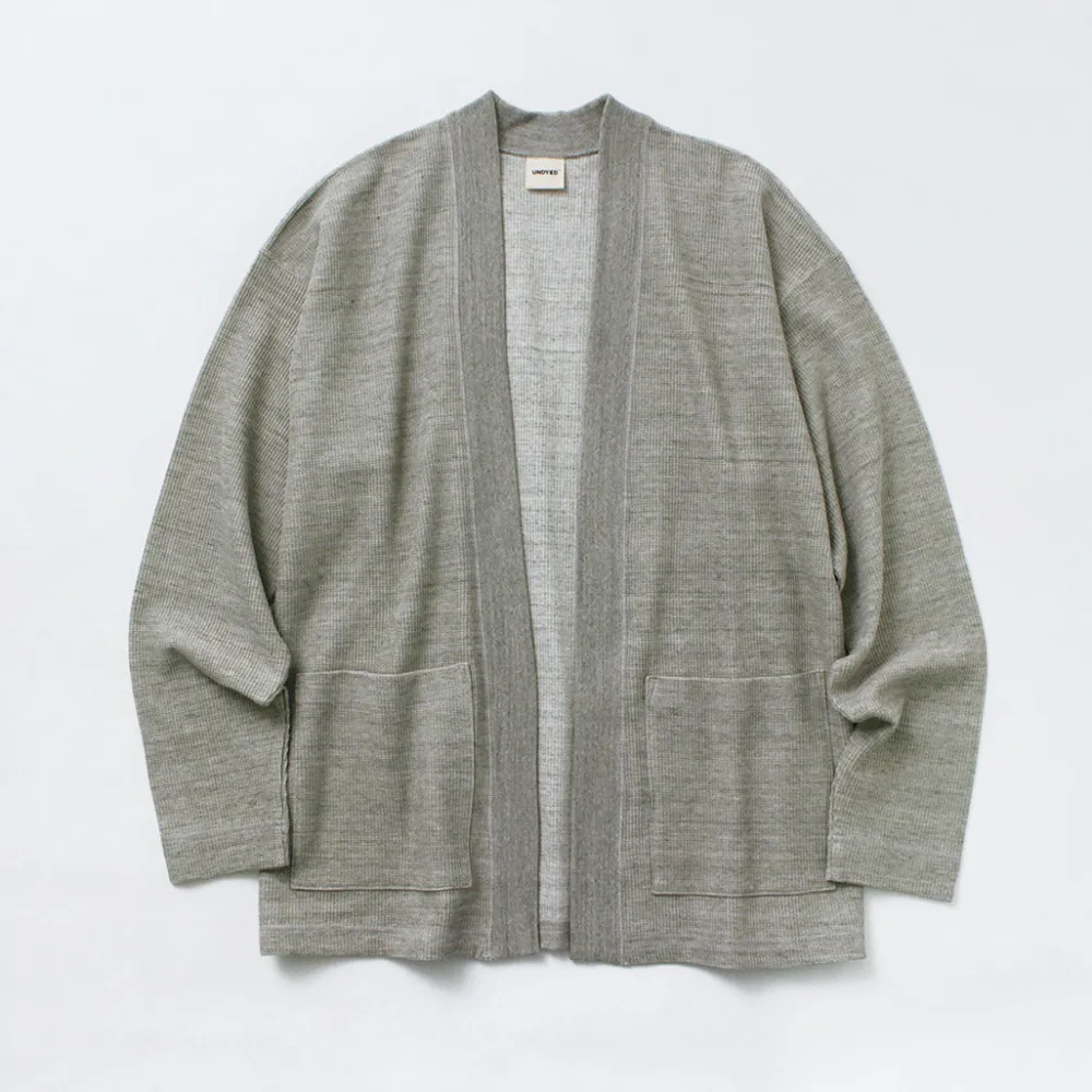 UNDYED Cardigans^/ Waffle Cardigan Colored Organic Cotton