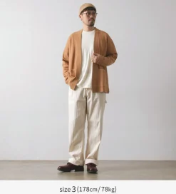 UNDYED Cardigans^/ Waffle Cardigan Colored Organic Cotton