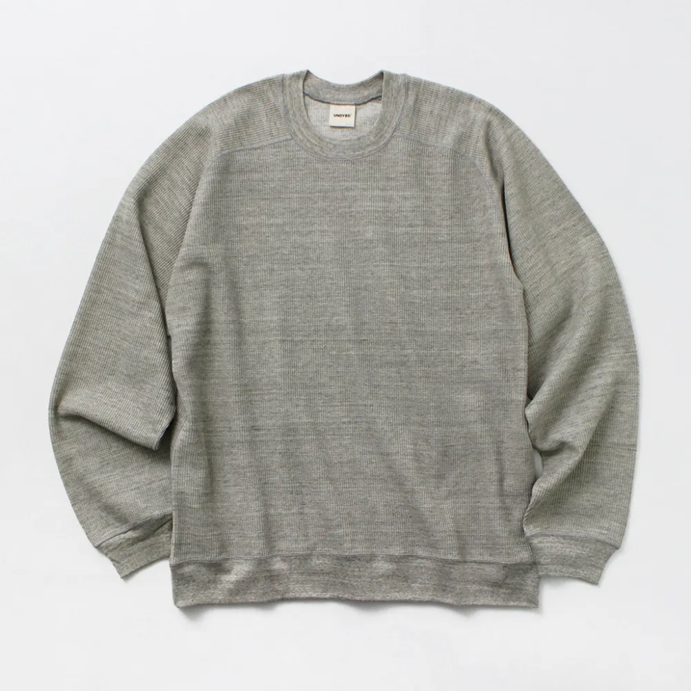 UNDYED Sweatshirts|T-Shirts^/ Waffle Sweatshirt Colored Organic Cotton