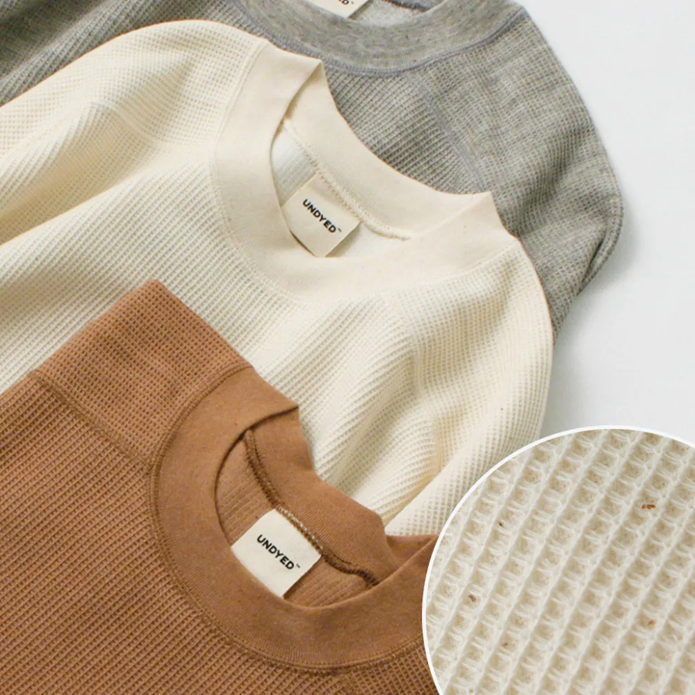 UNDYED Sweatshirts|T-Shirts^/ Waffle Sweatshirt Colored Organic Cotton