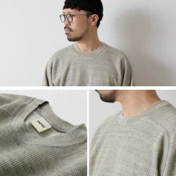 UNDYED Sweatshirts|T-Shirts^/ Waffle Sweatshirt Colored Organic Cotton