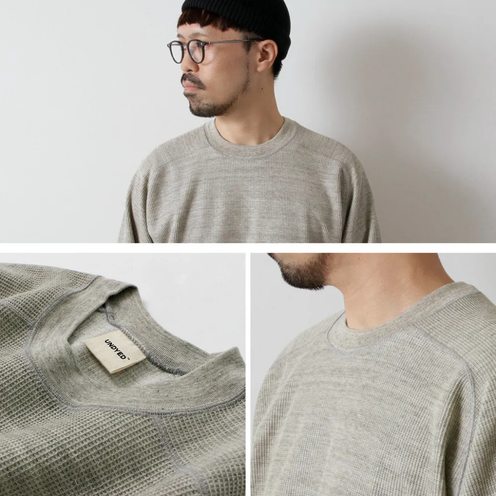 UNDYED Sweatshirts|T-Shirts^/ Waffle Sweatshirt Colored Organic Cotton