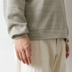 UNDYED Sweatshirts|T-Shirts^/ Waffle Sweatshirt Colored Organic Cotton