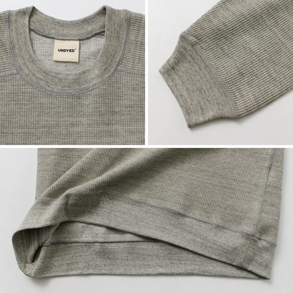 UNDYED Sweatshirts|T-Shirts^/ Waffle Sweatshirt Colored Organic Cotton