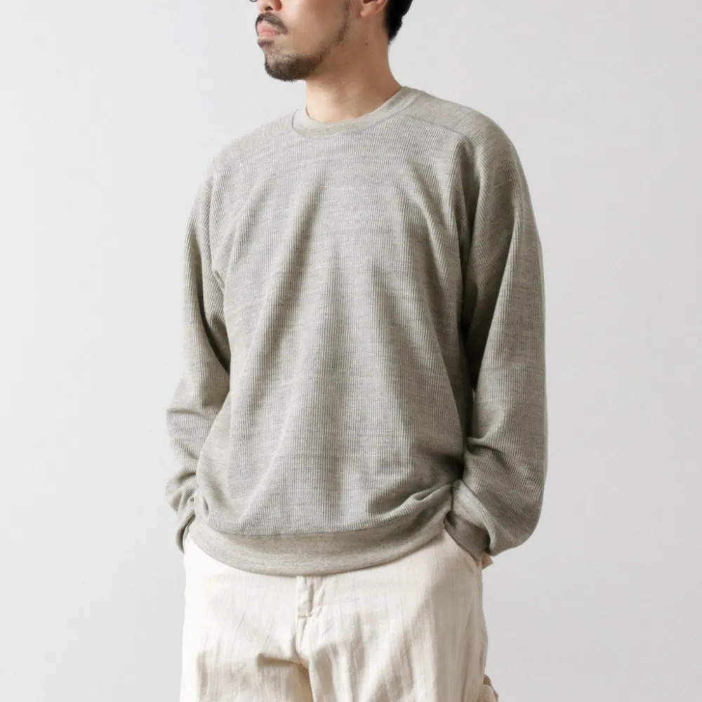 UNDYED Sweatshirts|T-Shirts^/ Waffle Sweatshirt Colored Organic Cotton
