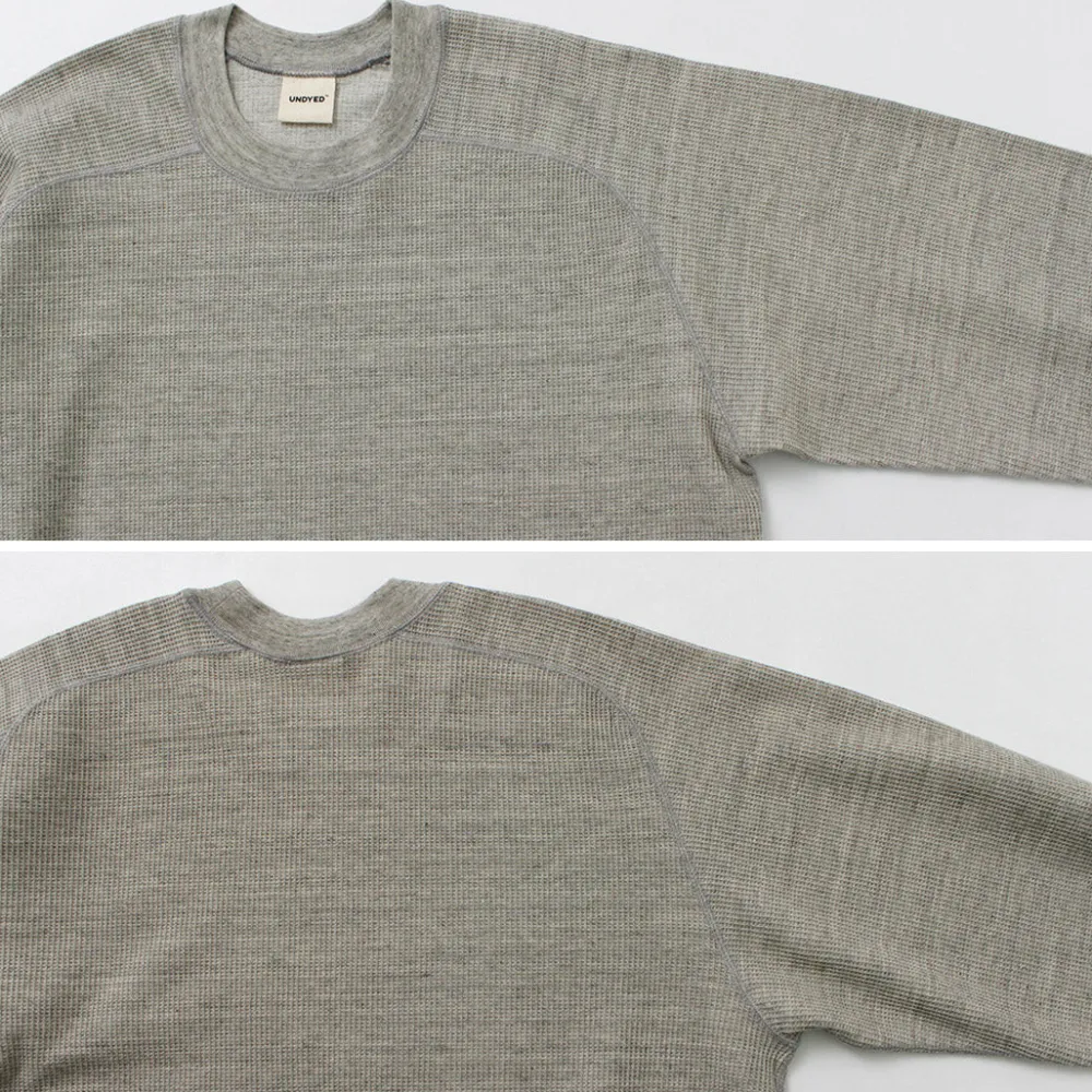 UNDYED Sweatshirts|T-Shirts^/ Waffle Sweatshirt Colored Organic Cotton