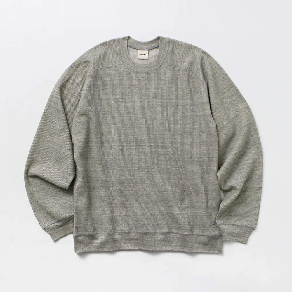 UNDYED Sweatshirts|T-Shirts^/ Waffle Sweatshirt Colored Organic Cotton