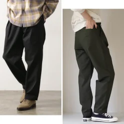 UNIVERSAL OVERALL Work Pants & Chinos^/ Heritage T/C Relaxed 2-Tuck Trousers STONE CARVER