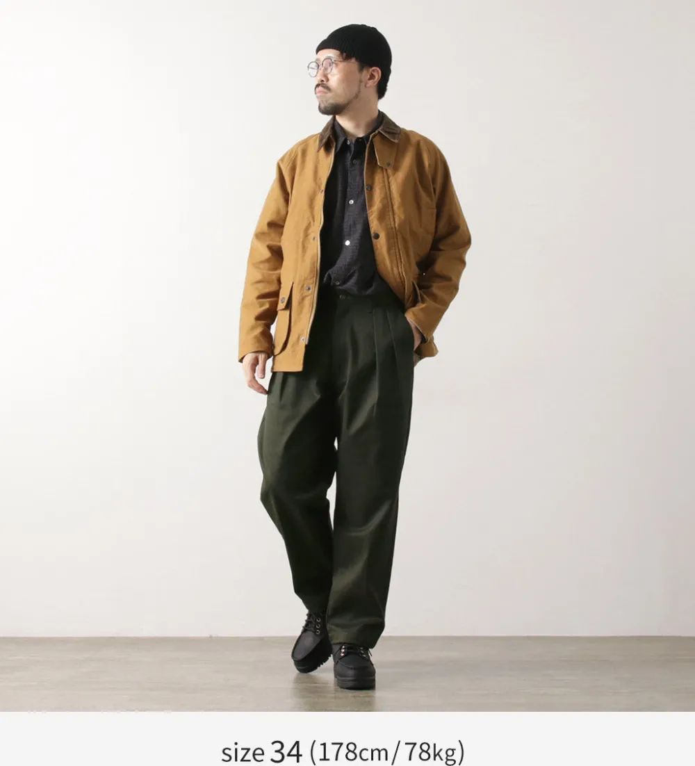 UNIVERSAL OVERALL Work Pants & Chinos^/ Heritage T/C Relaxed 2-Tuck Trousers STONE CARVER