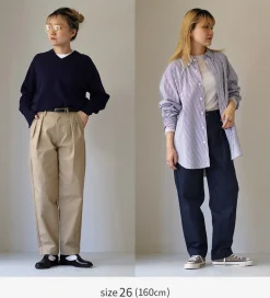 UNIVERSAL OVERALL Work Pants & Chinos^/ Heritage T/C Relaxed 2-Tuck Trousers STONE CARVER