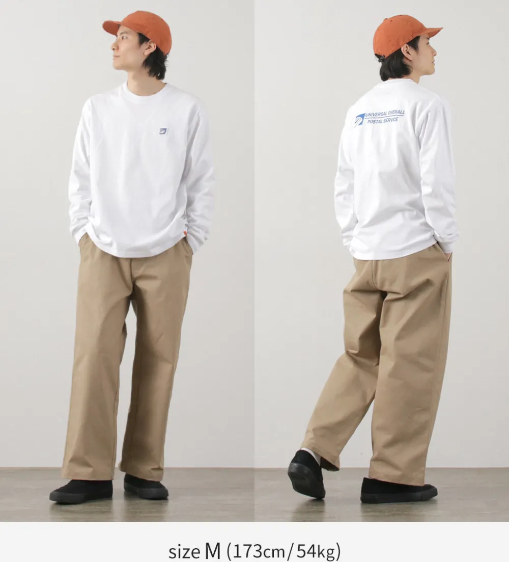 UNIVERSAL OVERALL T-Shirts^/ Postman Logo Long Sleeve Tee white