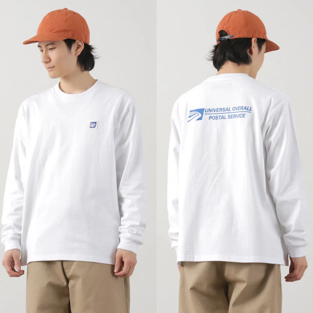 UNIVERSAL OVERALL T-Shirts^/ Postman Logo Long Sleeve Tee white