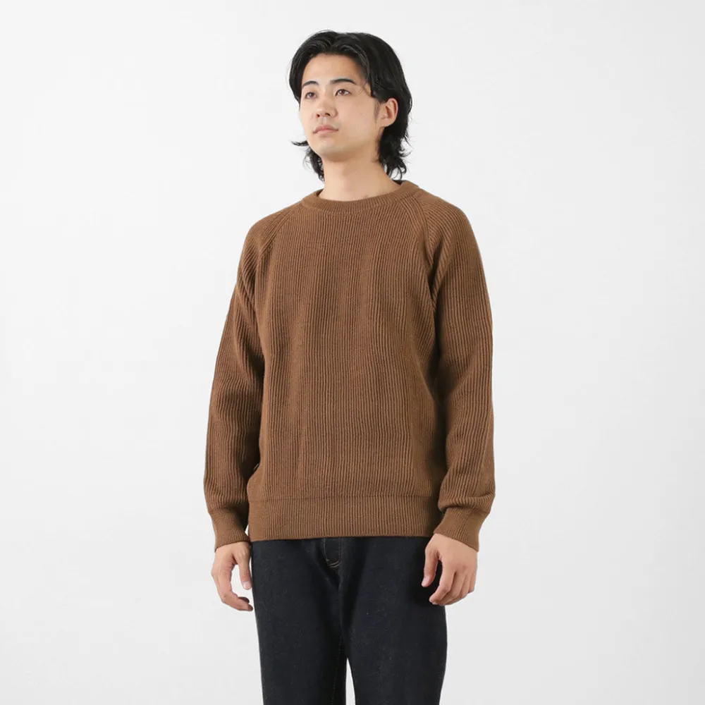 VINCENT ET MIREILLE Knits^/ 8 gauge ribbed Crewneck Sweater