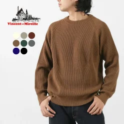 VINCENT ET MIREILLE Knits^/ 8 gauge ribbed Crewneck Sweater