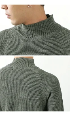 VINCENT ET MIREILLE Knits^/ 8GG Baby-bed Knit High Neck Knit