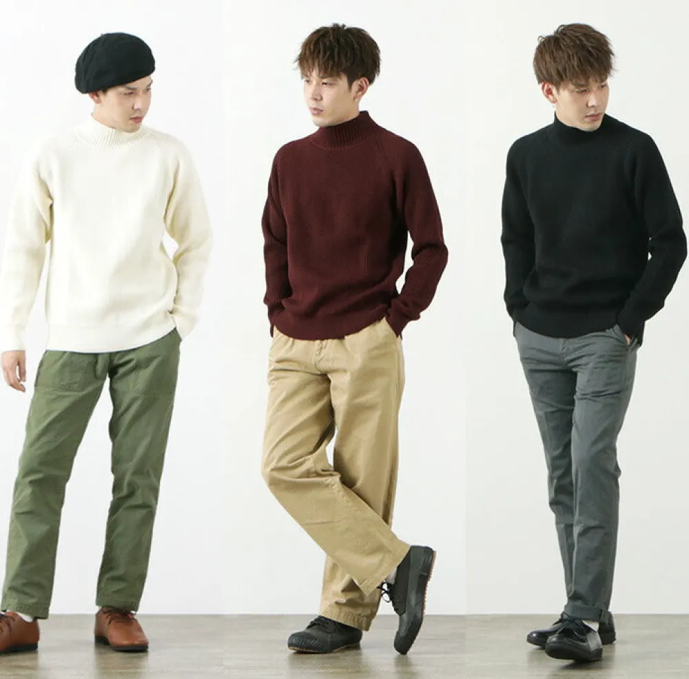 VINCENT ET MIREILLE Knits^/ 8GG Baby-bed Knit High Neck Knit
