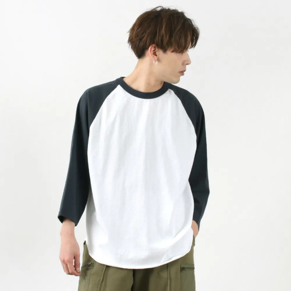 WALLA WALLA SPORT T-Shirts^/ 7/10 Sleeve 2 Tone Baseball T-Shirt