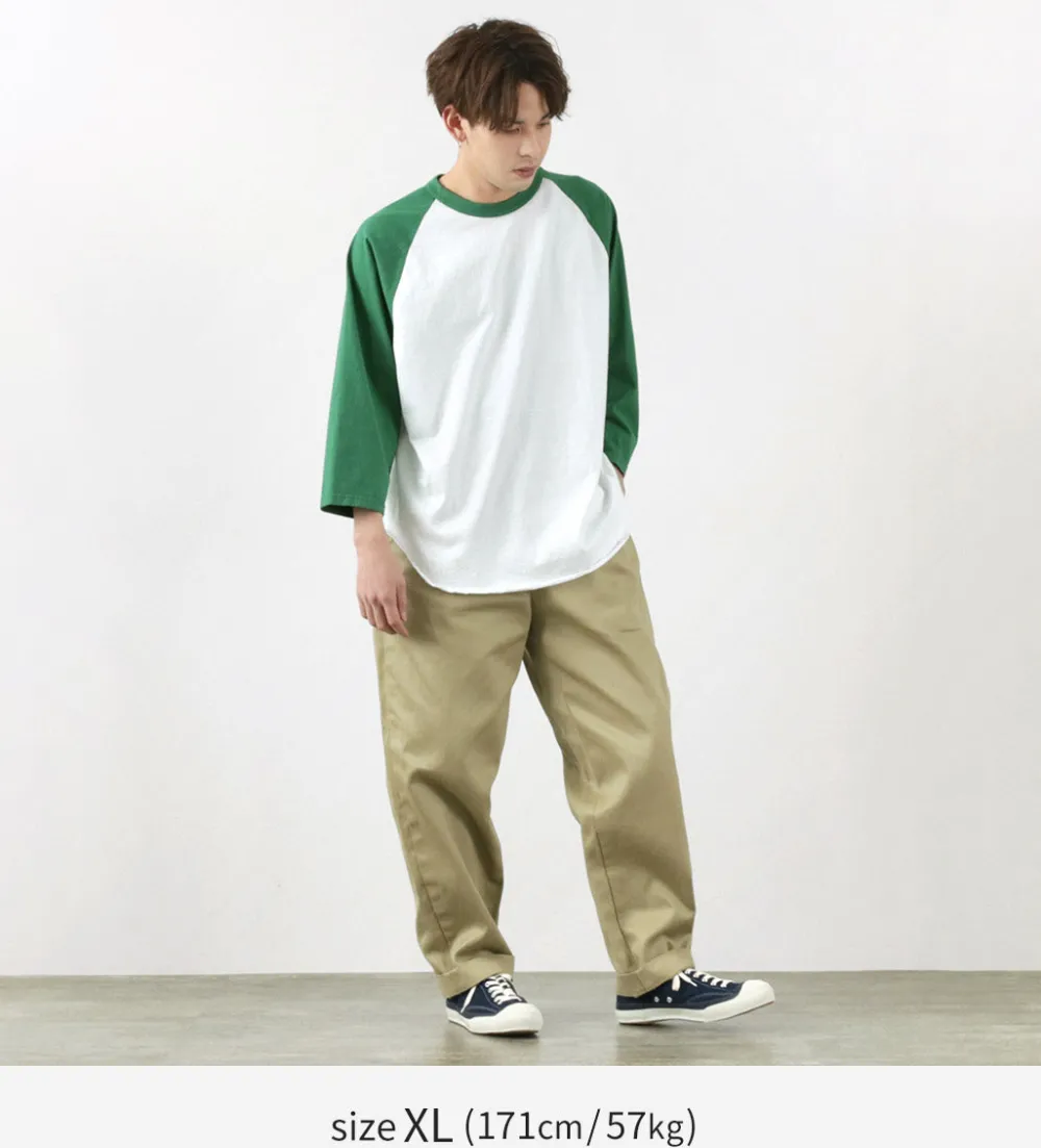 WALLA WALLA SPORT T-Shirts^/ 7/10 Sleeve 2 Tone Baseball T-Shirt