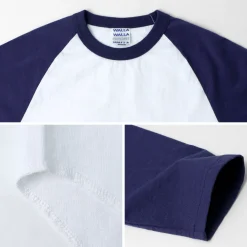 WALLA WALLA SPORT T-Shirts^/ 7/10 Sleeve 2 Tone Baseball T-Shirt