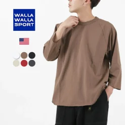 WALLA WALLA SPORT T-Shirts^/ Three quarter sleeves Baseball T-Shirt Solid