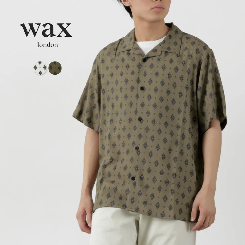 WAX LONDON Shirts^/ Didcot Short Sleeve Shirt Ditsy Tile