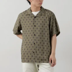 WAX LONDON Shirts^/ Didcot Short Sleeve Shirt Ditsy Tile