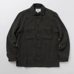 WAX LONDON Shirts^/ Whiting overshirt black_beige