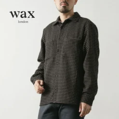 WAX LONDON Shirts^/ Whiting overshirt black_beige