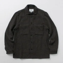 WAX LONDON Shirts^/ Whiting overshirt black_beige