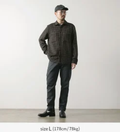 WAX LONDON Shirts^/ Whiting overshirt black_beige